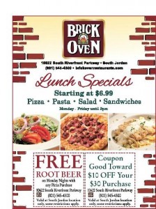 Brick Oven Coupon